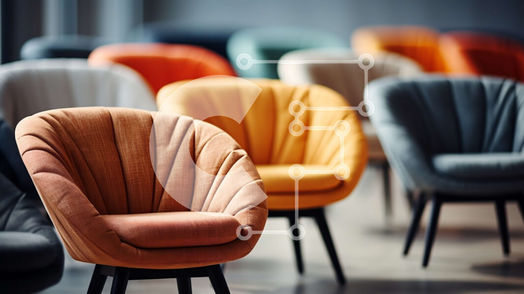 Intra Συλλεκτικό Ξύλινο Παζλ Plywood  4mm - Ομάδα καρεκλών σε χώρο αναμονής Σε Ξύλινο Κουτί - Διαστάσεις Puzzle: 10x10 cm – 25 κομμάτια