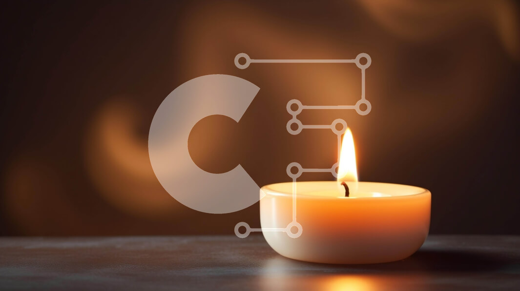 Intra Συλλεκτικό Ξύλινο Παζλ Plywood  4mm - Μονό αναμμένο κερί σε πορτοκαλί φόντο Σε Ξύλινο Κουτί - Διαστάσεις Puzzle: 10x10 cm – 25 κομμάτια