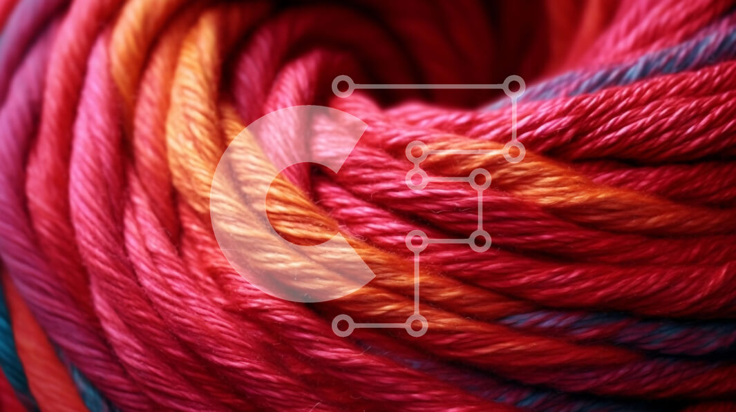 Intra Συλλεκτικό Ξύλινο Παζλ Plywood  4mm - Ζωντανή κινηματογράφηση σε πρώτο πλάνο μιας μπάλας νήματος από πολλαπλούς κλώνους Σε Ξύλινο Κουτί - Διαστάσεις: 10x10 cm – 25 κομμάτια