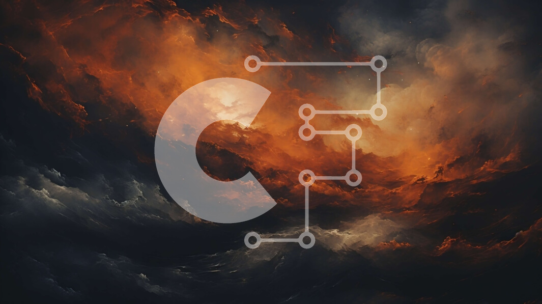 Intra Συλλεκτικό Ξύλινο Παζλ Plywood  4mm - Θυελλώδης ουρανός με σκοτεινά σύννεφα και αστραπές Σε Ξύλινο Κουτί - Διαστάσεις Puzzle: 10x10 cm – 25 κομμάτια