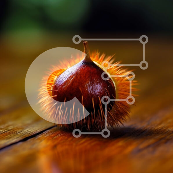 Σετ των 2 Intra Συλλεκτικό Ξύλινο Παζλ Plywood  4mm - Φρέσκο ​​κάστανο σε ρουστίκ ξύλινο τραπέζι Σε Ξύλινο Κουτί - Διαστάσεις: 10x10 cm – 25 κομμάτια