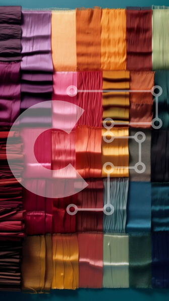 Intra Συλλεκτικό Ξύλινο Παζλ Plywood  4mm - Όμορφο πολύχρωμο κολάζ υφασμάτων για τα σχέδιά σας Σε Ξύλινο Κουτί - Διαστάσεις Puzzle: 10x10 cm – 25 κομμάτια