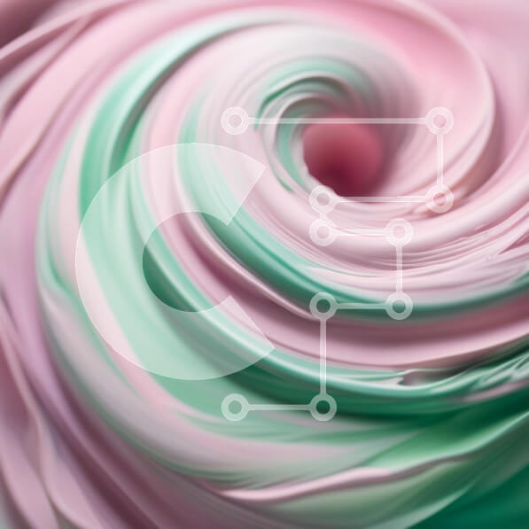 Σετ των 2 Intra Συλλεκτικό Ξύλινο Παζλ Plywood  4mm - Νόστιμο στροβιλισμένο πάγωμα σε ένα κέικ - εικόνα από κοντά Σε Ξύλινο Κουτί - Διαστάσεις: 10x10 cm – 25 κομμάτια