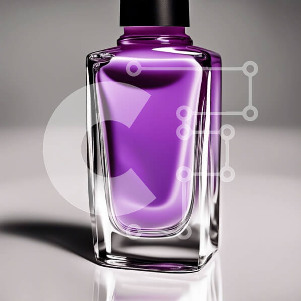 Σετ των 2 Intra Συλλεκτικό Ξύλινο Παζλ Plywood  4mm - Βερνίκι νυχιών Essie σε Purple Passion - Ομορφιά και Μόδα Σε Ξύλινο Κουτί - Διαστάσεις: 10x10 cm – 25 κομμάτια