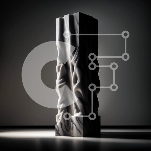 Intra Συλλεκτικό Ξύλινο Παζλ Plywood  4mm - Μεγάλη και μεγαλοπρεπής μαρμάρινη στήλη με λεπτομερή σκαλίσματα Σε Ξύλινο Κουτί - Διαστάσεις: 10x10 cm – 25 κομμάτια