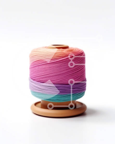 Intra Συλλεκτικό Ξύλινο Παζλ Plywood  4mm - Ζωντανό καρούλι νήματος σε κλασικό ξύλινο άξονα Σε Ξύλινο Κουτί - Διαστάσεις: 10x10 cm – 25 κομμάτια