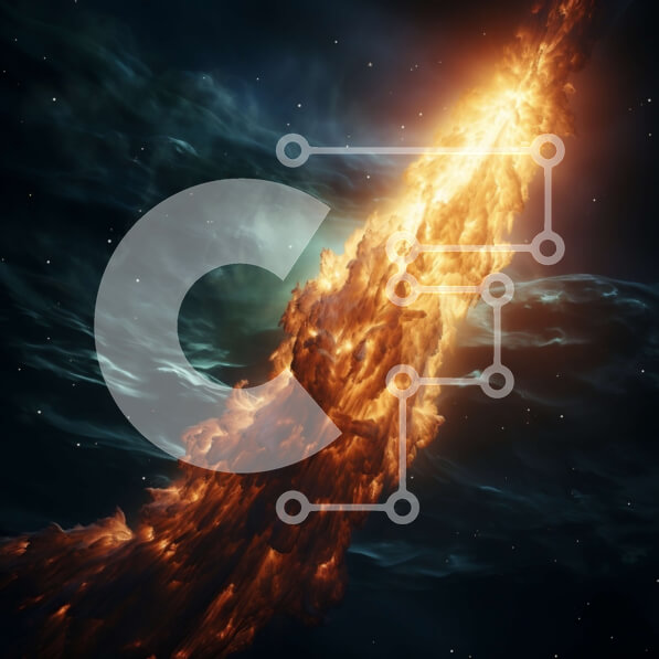 Intra Συλλεκτικό Ξύλινο Παζλ Plywood  4mm - Εκπληκτική εικόνα ενός φωτεινά λαμπερού ουράνιου σώματος στο διάστημα Σε Ξύλινο Κουτί - Διαστάσεις Puzzle: 10x10 cm – 25 κομμάτια