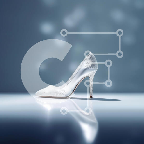 Σετ των 2 Intra Συλλεκτικό Ξύλινο Παζλ Plywood  4mm - Κομψό και μοντέρνο, διαφανές πλαστικό ψηλοτάκουνο παπούτσι στιλέτο Σε Ξύλινο Κουτί - Διαστάσεις: 10x10 cm – 25 κομμάτια