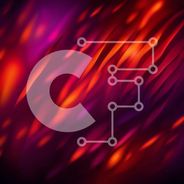 Intra Συλλεκτικό Ξύλινο Παζλ Plywood  4mm - Δονούμενο και ενεργητικό μωβ και πορτοκαλί αφηρημένο φόντο Σε Ξύλινο Κουτί - Διαστάσεις Puzzle: 10x10 cm – 25 κομμάτια