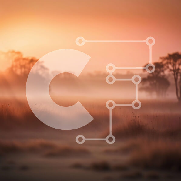 Intra Συλλεκτικό Ξύλινο Παζλ Plywood  4mm - Γαλήνια εικόνα ενός ομιχλώδους τοπίου στο ηλιοβασίλεμα Σε Ξύλινο Κουτί - Διαστάσεις: 10x10 cm – 25 κομμάτια