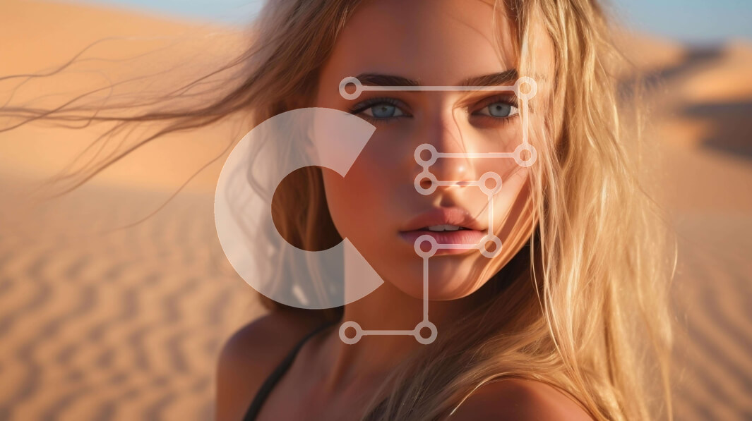 Σετ των 2 Intra Συλλεκτικό Ξύλινο Παζλ Plywood  4mm - Ξανθή γυναίκα στην έρημο Σε Ξύλινο Κουτί - Διαστάσεις: 10x10 cm – 25 κομμάτια