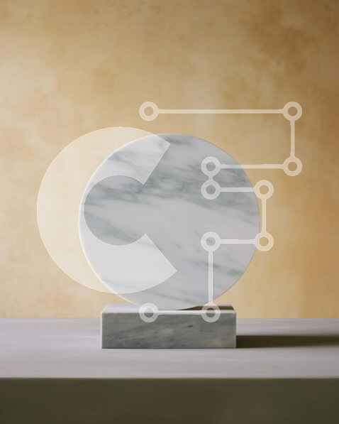 Intra Συλλεκτικό Ξύλινο Παζλ Plywood  4mm - Κομψό λευκό μαρμάρινο γλυπτό στο βάθρο Σε Ξύλινο Κουτί - Διαστάσεις Puzzle: 10x10 cm – 25 κομμάτια