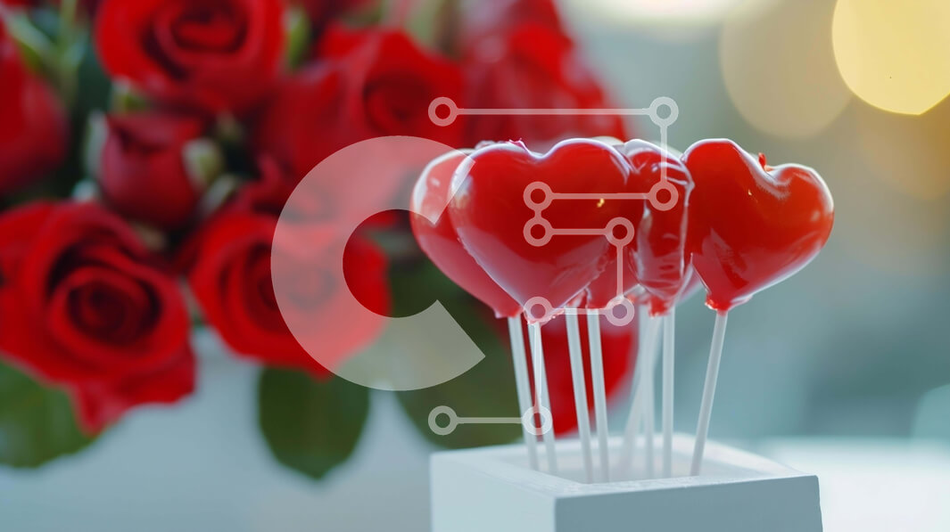 Intra Συλλεκτικό Ξύλινο Παζλ Plywood  4mm - Γλειφιτζούρια σε σχήμα καρδιάς για την ημέρα του Αγίου Βαλεντίνου σε λευκό κουτί με κόκκινα τριαντάφυλλα Σε Ξύλινο Κουτί - Διαστάσεις: 10x10 cm – 25 κομμάτια