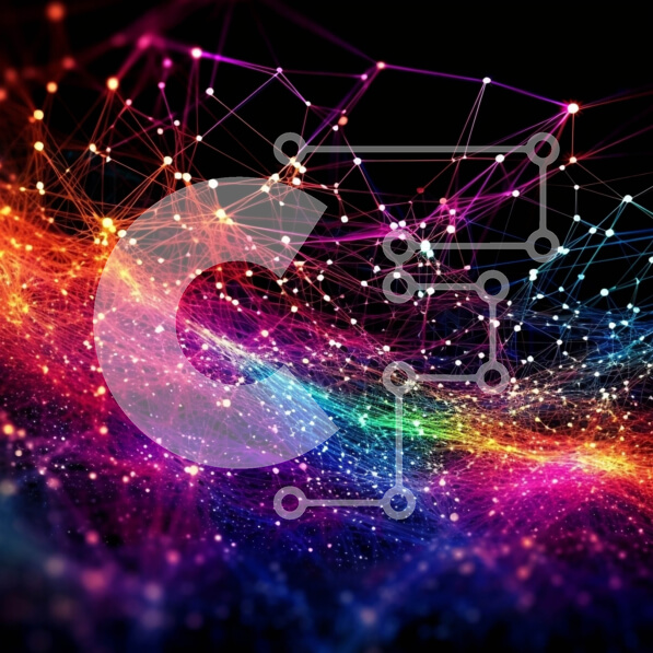 Intra Συλλεκτικό Ξύλινο Παζλ Plywood  4mm - Ζωντανή και μυστηριώδης αφηρημένη εικόνα με γραμμές και τελείες Σε Ξύλινο Κουτί - Διαστάσεις Puzzle: 10x10 cm – 25 κομμάτια