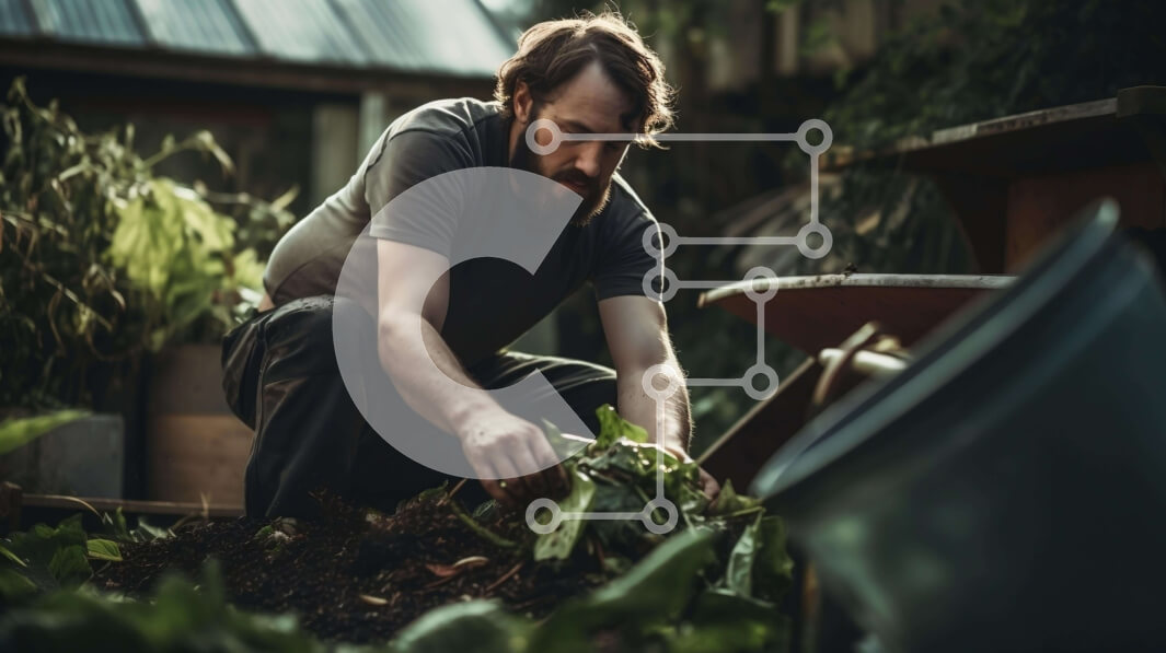 Intra Συλλεκτικό Ξύλινο Παζλ Plywood  4mm - Άνθρωπος που φυτεύει λαχανικά στον κήπο Σε Ξύλινο Κουτί - Διαστάσεις: 10x10 cm – 25 κομμάτια