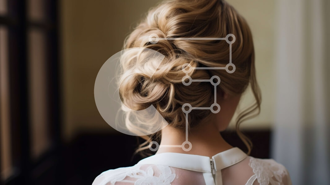 Σετ των 2 Intra Συλλεκτικό Ξύλινο Παζλ Plywood  4mm - Όμορφη νύφη με λευκό νυφικό με θέα στον ορίζοντα της πόλης Σε Ξύλινο Κουτί - Διαστάσεις: 10x10 cm – 25 κομμάτια