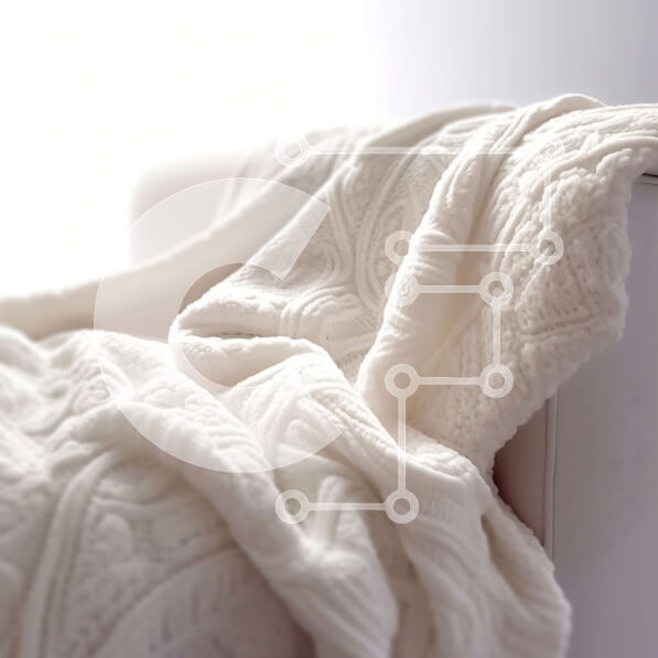 Intra Συλλεκτικό Ξύλινο Παζλ Plywood  4mm - Άνετο και φιλόξενο σαλόνι με λευκή βελούδινη κουβέρτα στην καρέκλα Σε Ξύλινο Κουτί - Διαστάσεις Puzzle: 10x10 cm – 25 κομμάτια