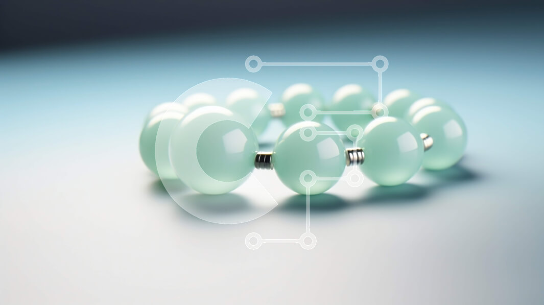 Σετ των 2 Intra Συλλεκτικό Ξύλινο Παζλ Plywood  4mm - Βραχιόλι με πράσινη γυάλινη χάντρα στο τραπέζι Σε Ξύλινο Κουτί - Διαστάσεις: 10x10 cm – 25 κομμάτια