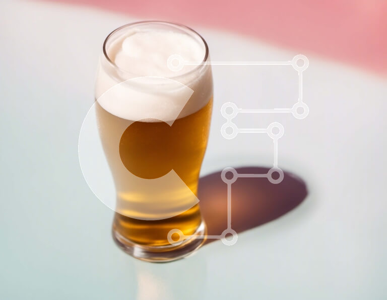 Σετ των 2 Intra Συλλεκτικό Ξύλινο Παζλ Plywood  4mm - Ποτήρι μπύρα σε μια πολύχρωμη επιφάνεια Σε Ξύλινο Κουτί - Διαστάσεις: 10x10 cm – 25 κομμάτια