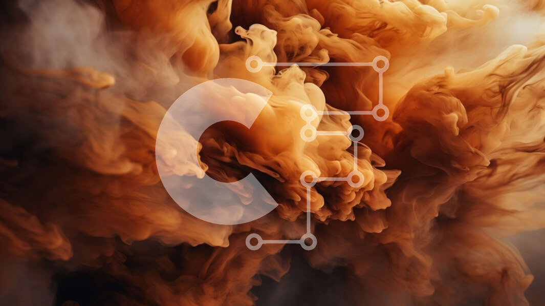 Intra Συλλεκτικό Ξύλινο Παζλ Plywood  4mm - Αφηρημένη κινηματογράφηση σε πρώτο πλάνο του στροβιλιζόμενου σκοτεινού καπνού ή ατμού Σε Ξύλινο Κουτί - Διαστάσεις Puzzle: 10x10 cm – 25 κομμάτια