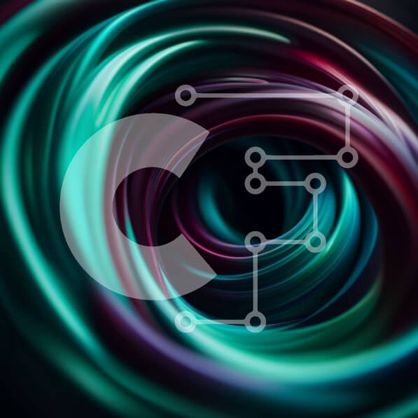 Intra Συλλεκτικό Ξύλινο Παζλ Plywood  4mm - Σαγηνευτική εικόνα μιας πολύχρωμης περιστρεφόμενης δίνης Σε Ξύλινο Κουτί - Διαστάσεις Puzzle: 10x10 cm – 25 κομμάτια