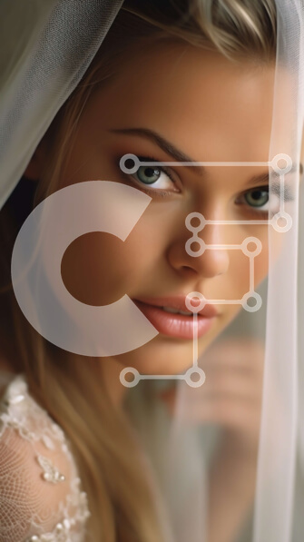 Intra Συλλεκτικό Ξύλινο Παζλ Plywood  4mm - Εκπληκτική εικόνα μιας γαλήνιας νύφης με λευκό νυφικό Σε Ξύλινο Κουτί - Διαστάσεις Puzzle: 10x10 cm – 25 κομμάτια