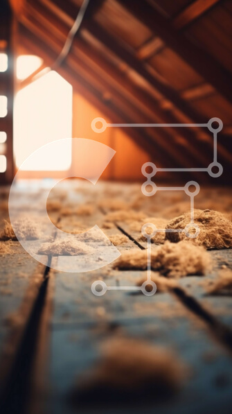 Intra Συλλεκτικό Ξύλινο Παζλ Plywood  4mm - Σοφίτα με ξύλινα δοκάρια και μόνωση Σε Ξύλινο Κουτί - Διαστάσεις Puzzle: 10x10 cm – 25 κομμάτια