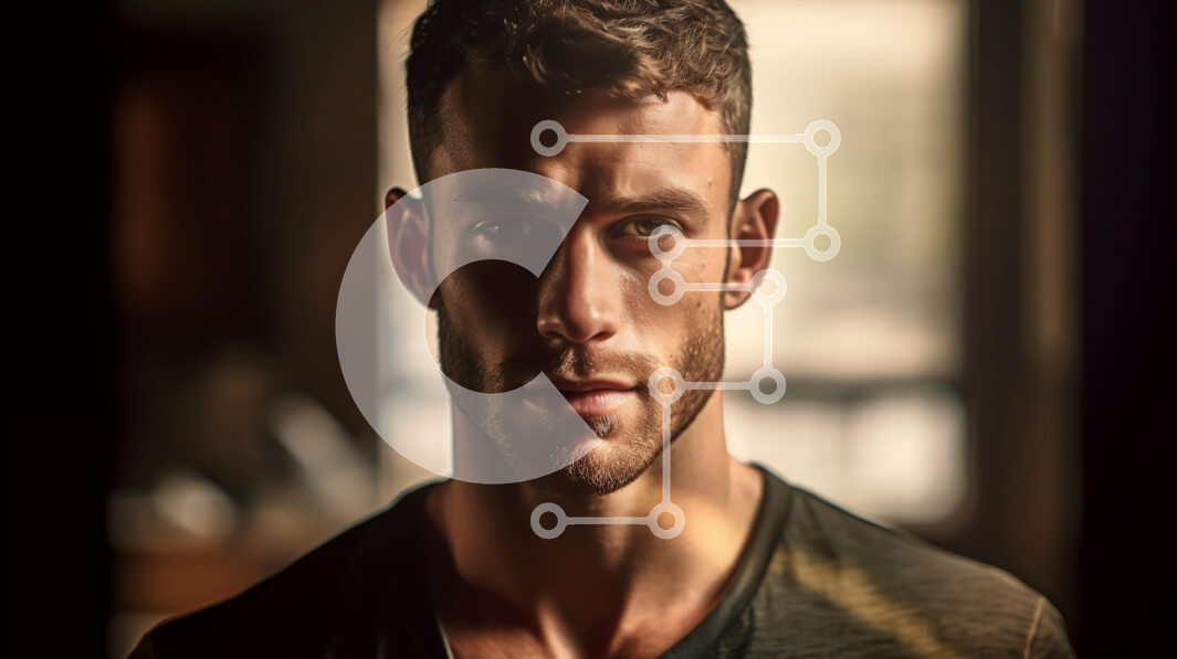 Intra Συλλεκτικό Ξύλινο Παζλ Plywood  4mm - Έντονο πορτρέτο ενός άνδρα Σε Ξύλινο Κουτί - Διαστάσεις Puzzle: 10x10 cm – 25 κομμάτια