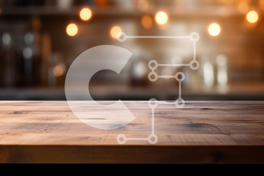 Intra Συλλεκτικό Ξύλινο Παζλ Plywood  4mm - Άδεια ποτήρια σε ξύλινο τραπέζι σε αμυδρό φωτισμένο μπαρ Σε Ξύλινο Κουτί - Διαστάσεις Puzzle: 10x10 cm – 25 κομμάτια