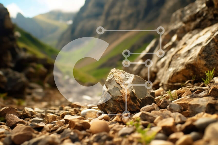 Intra Συλλεκτικό Ξύλινο Παζλ Plywood  4mm - Εκπληκτική θέα σε ένα απόκρημνο ορεινό τοπίο σε μια καθαρή μέρα Σε Ξύλινο Κουτί - Διαστάσεις Puzzle: 10x10 cm – 25 κομμάτια