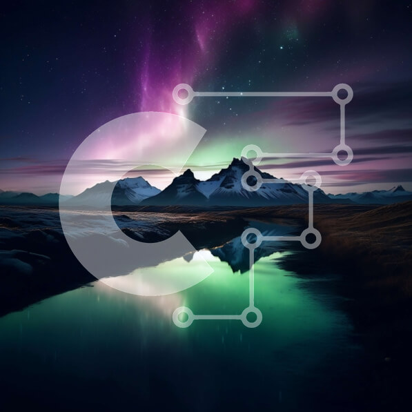 Intra Συλλεκτικό Ξύλινο Παζλ Plywood  4mm - Όμορφη εικόνα μιας χιονισμένης οροσειράς με βόρειο σέλας και ακίνητη λίμνη Σε Ξύλινο Κουτί - Διαστάσεις: 10x10 cm – 25 κομμάτια