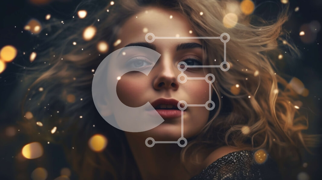 Intra Συλλεκτικό Ξύλινο Παζλ Plywood  4mm - Ονειροπόλα νεαρή γυναίκα με μακριά ξανθά μαλλιά και μπλε μάτια Σε Ξύλινο Κουτί - Διαστάσεις Puzzle: 10x10 cm – 25 κομμάτια