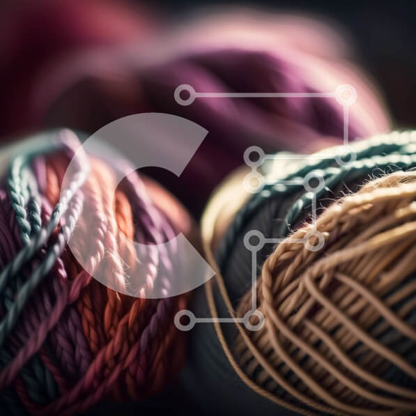 Intra Συλλεκτικό Ξύλινο Παζλ Plywood  4mm - Ζωντανή κινηματογράφηση σε πρώτο πλάνο από πολύχρωμες μπάλες νήματος σε ένα τραπέζι Σε Ξύλινο Κουτί - Διαστάσεις Puzzle: 10x10 cm – 25 κομμάτια