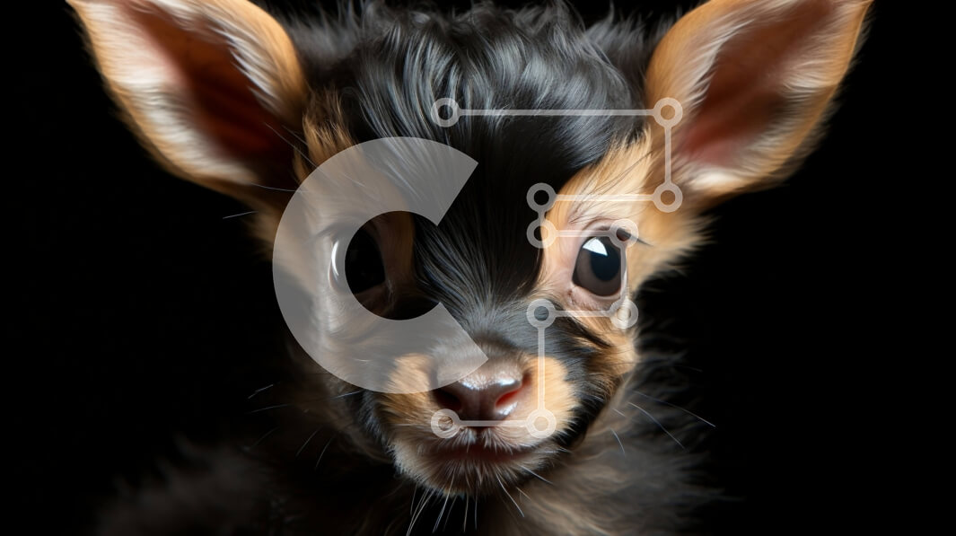 Intra Συλλεκτικό Ξύλινο Παζλ Plywood  4mm - Κοντινό πλάνο ενός καφέ ελαφιού με περίεργη έκφραση Σε Ξύλινο Κουτί - Διαστάσεις: 10x10 cm – 25 κομμάτια