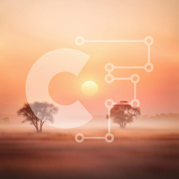 Intra Συλλεκτικό Ξύλινο Παζλ Plywood  4mm - Όμορφο τοπίο ηλιοβασιλέματος με δύο μοναχικά δέντρα Σε Ξύλινο Κουτί - Διαστάσεις: 10x10 cm – 25 κομμάτια