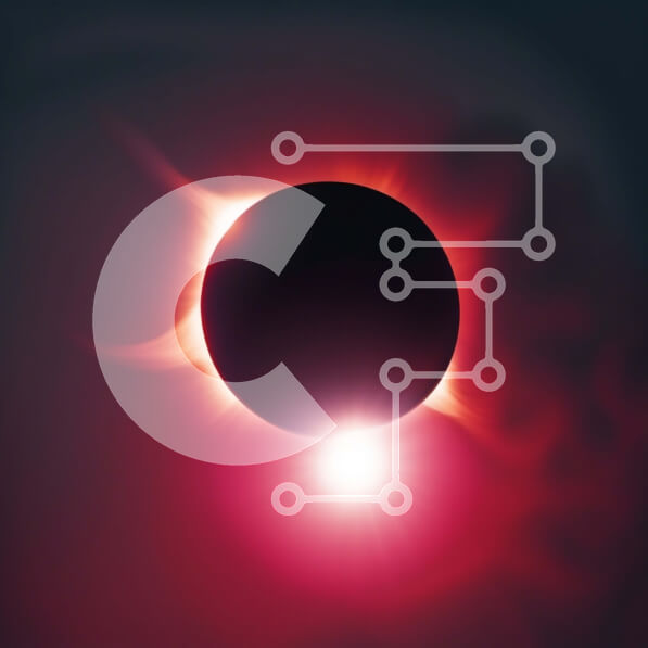 Intra Συλλεκτικό Ξύλινο Παζλ Plywood  4mm - Ασπρόμαυρη Εικόνα Έκλειψης Ηλίου με Ορατό Στέμμα Ήλιου Σε Ξύλινο Κουτί - Διαστάσεις Puzzle: 10x10 cm – 25 κομμάτια