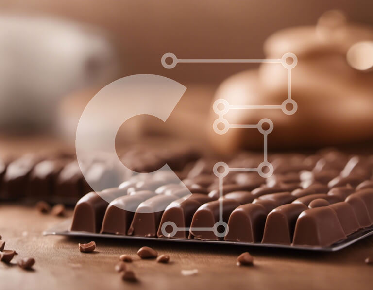 Σετ των 2 Intra Συλλεκτικό Ξύλινο Παζλ Plywood  4mm - Ποικιλία σοκολάτας σε ξύλινη επιφάνεια Σε Ξύλινο Κουτί - Διαστάσεις: 10x10 cm – 25 κομμάτια