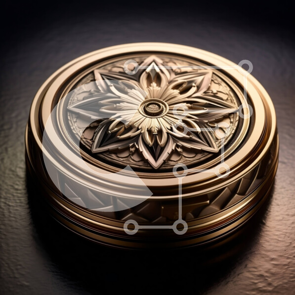 Intra Συλλεκτικό Ξύλινο Παζλ Plywood  4mm - Πολυτελές χρυσό κουτί με περίπλοκα σκαλίσματα Σε Ξύλινο Κουτί - Διαστάσεις: 10x10 cm – 25 κομμάτια