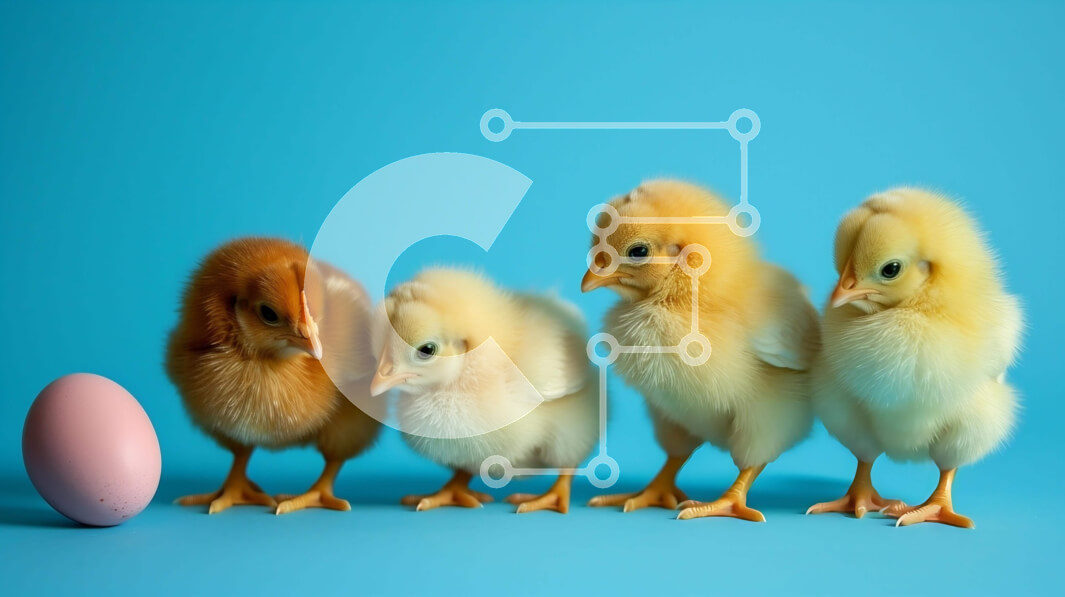 Σετ των 2 Intra Συλλεκτικό Ξύλινο Παζλ Plywood  4mm - Ομάδα μικρών κίτρινων νεοσσών με αυγό Σε Ξύλινο Κουτί - Διαστάσεις: 10x10 cm – 25 κομμάτια