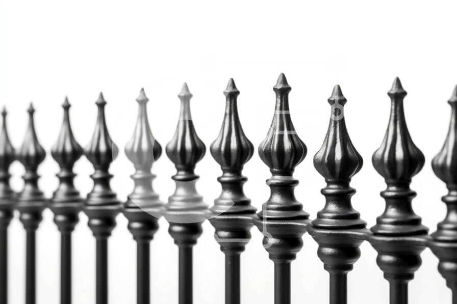 Intra Συλλεκτικό Ξύλινο Παζλ Plywood  4mm - Κοντινό πλάνο ρουστίκ φράχτη από σφυρήλατο σίδερο | Φωτογραφία Αρχείου Σε Ξύλινο Κουτί - Διαστάσεις: 10x10 cm – 25 κομμάτια