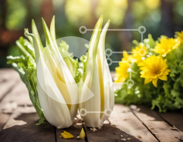 Intra Συλλεκτικό Ξύλινο Παζλ Plywood  4mm - Δύο λευκά λουλούδια ανθισμένα σε ένα ξύλινο τραπέζι με πράσινα φύλλα Σε Ξύλινο Κουτί - Διαστάσεις: 10x10 cm – 25 κομμάτια