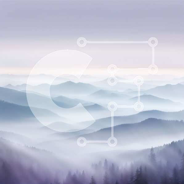 Intra Συλλεκτικό Ξύλινο Παζλ Plywood  4mm - Εκπληκτική εικόνα μιας οροσειράς με ομιχλώδη κοιλάδα Σε Ξύλινο Κουτί - Διαστάσεις: 10x10 cm – 25 κομμάτια