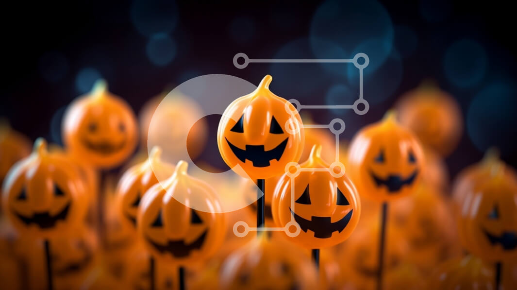 Intra Συλλεκτικό Ξύλινο Παζλ Plywood  4mm - Αποκριάτικες κολοκύθες σε ραβδιά - Διακοσμήσεις φαναριών Σε Ξύλινο Κουτί - Διαστάσεις Puzzle: 10x10 cm – 25 κομμάτια