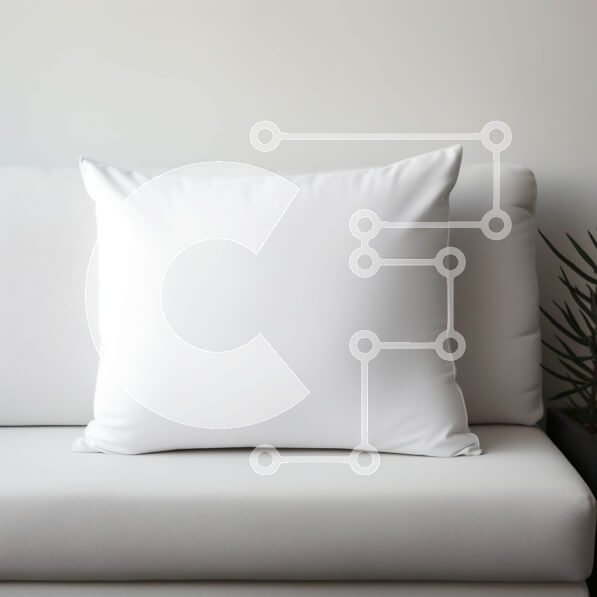 Intra Συλλεκτικό Ξύλινο Παζλ Plywood  4mm - Λευκός καναπές με φυτό σε γλάστρα Σε Ξύλινο Κουτί - Διαστάσεις Puzzle: 10x10 cm – 25 κομμάτια