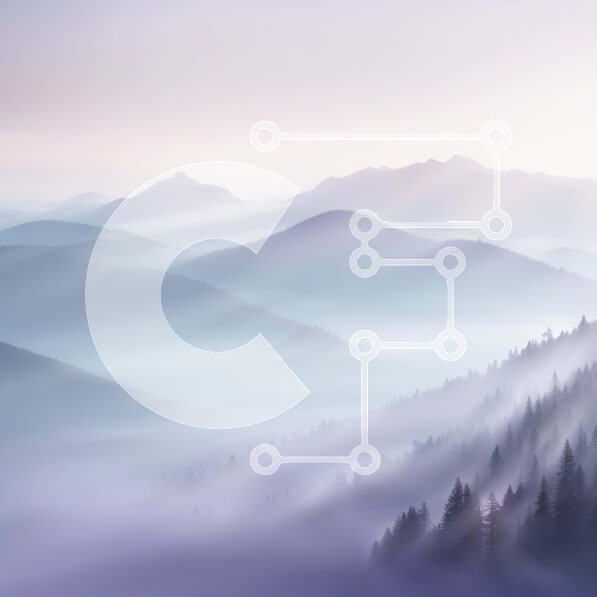 Intra Συλλεκτικό Ξύλινο Παζλ Plywood  4mm - Εκπληκτικό ορεινό τοπίο με ομίχλη και καταγάλανο ουρανό Σε Ξύλινο Κουτί - Διαστάσεις: 10x10 cm – 25 κομμάτια