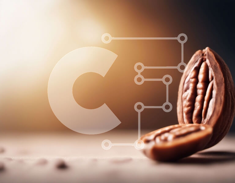 Σετ των 2 Intra Συλλεκτικό Ξύλινο Παζλ Plywood  4mm - Καρύδι πεκάν σε θολό φόντο Σε Ξύλινο Κουτί - Διαστάσεις: 10x10 cm – 25 κομμάτια