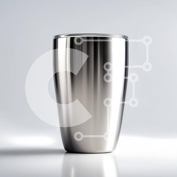 Σετ των 2 Intra Συλλεκτικό Ξύλινο Παζλ Plywood  4mm - Κομψό και μοντέρνο ποτήρι από ανοξείδωτο χάλυβα για ζεστά και κρύα ροφήματα Σε Ξύλινο Κουτί - Διαστάσεις: 10x10 cm – 25 κομμάτια