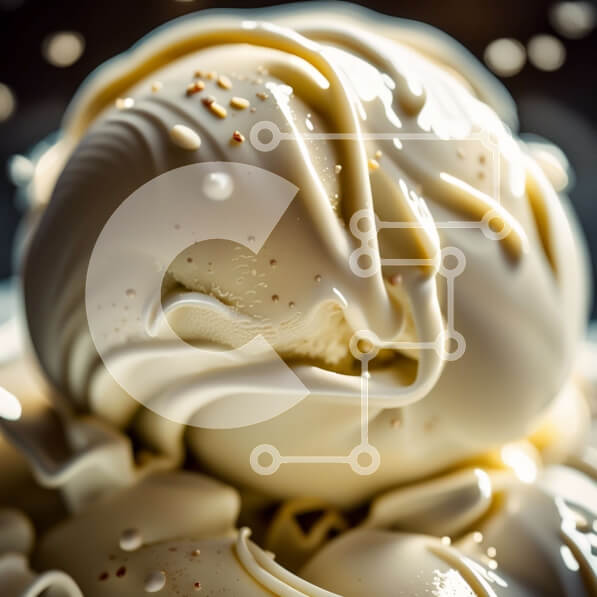 Σετ των 2 Intra Συλλεκτικό Ξύλινο Παζλ Plywood  4mm - Δελεαστική εικόνα παγωτού βανίλιας με πασπάλισμα σοκολάτας Σε Ξύλινο Κουτί - Διαστάσεις: 10x10 cm – 25 κομμάτια