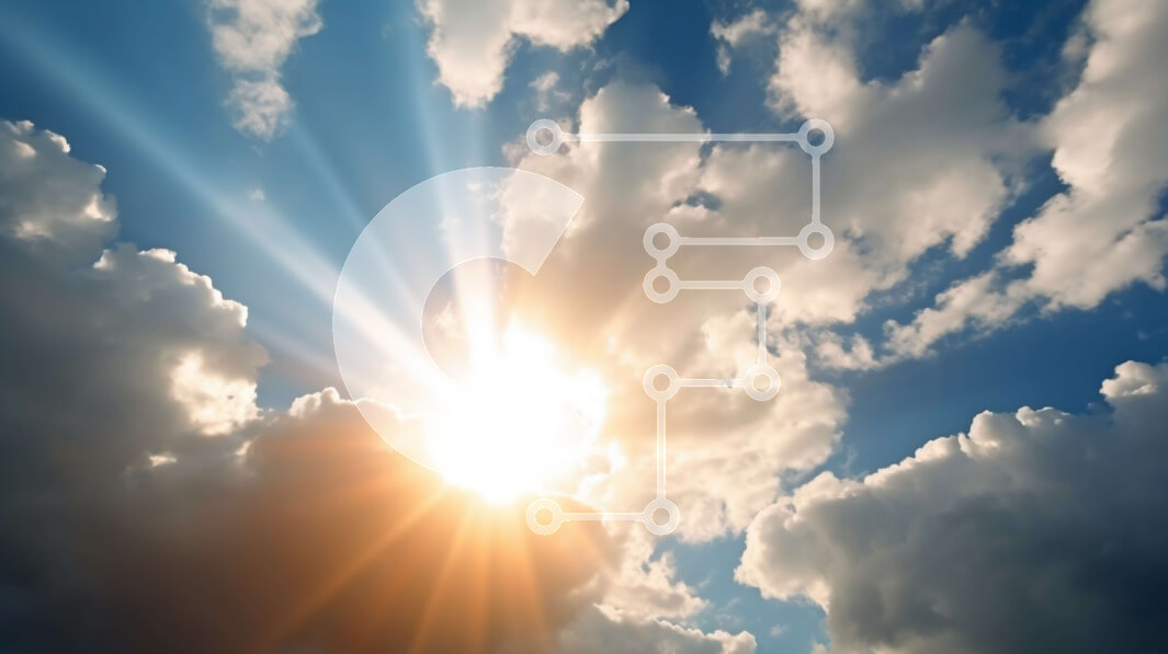 Intra Συλλεκτικό Ξύλινο Παζλ Plywood  4mm - Όμορφη εικόνα ενός καθαρού μπλε ουρανού με αφράτα λευκά σύννεφα και λαμπερό ήλιο Σε Ξύλινο Κουτί - Διαστάσεις Puzzle: 10x10 cm – 25 κομμάτια