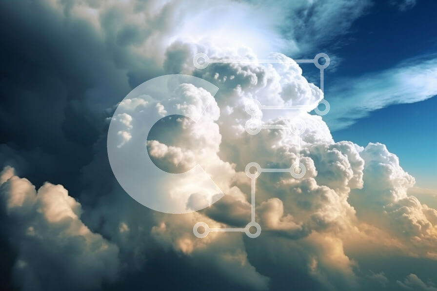 Intra Συλλεκτικό Ξύλινο Παζλ Plywood  4mm - Όμορφη εικόνα του λευκού σύννεφου σε έναν σκούρο μπλε ουρανό Σε Ξύλινο Κουτί - Διαστάσεις Puzzle: 10x10 cm – 25 κομμάτια